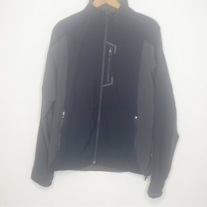 REI Men’s size small Windproof Full Zip Jacket black gray